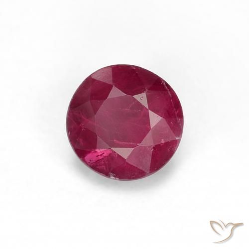 Rubino Rosso medio naturale da 0.34 ct, Rotondo, VS