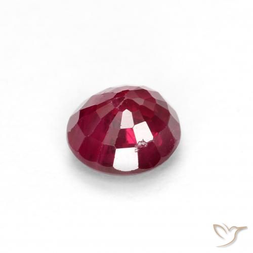 Rubino Rosso scuro naturale da 0.29 ct, Rotondo, VS