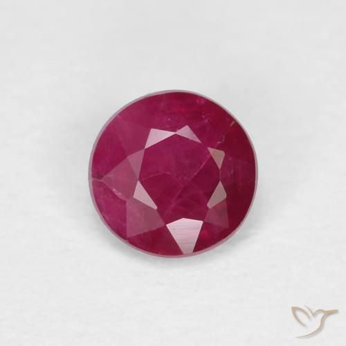 0.28ct Naturale Vino Rosso Profondo Rubino, Rotondo, VS-SI