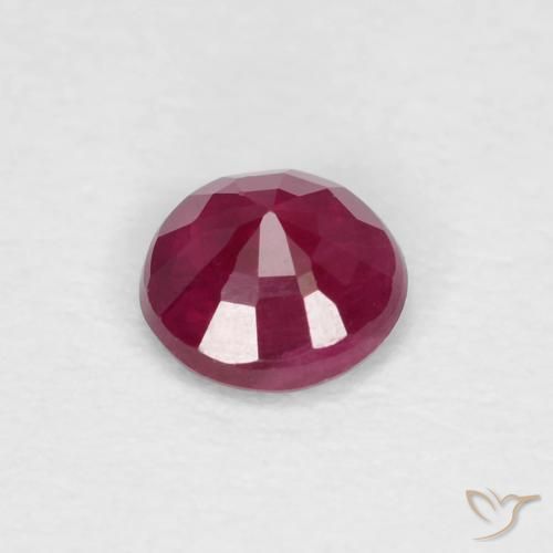 Rubino Vino Rosso Profondo naturale da 0.28 ct, Rotondo, VS-SI