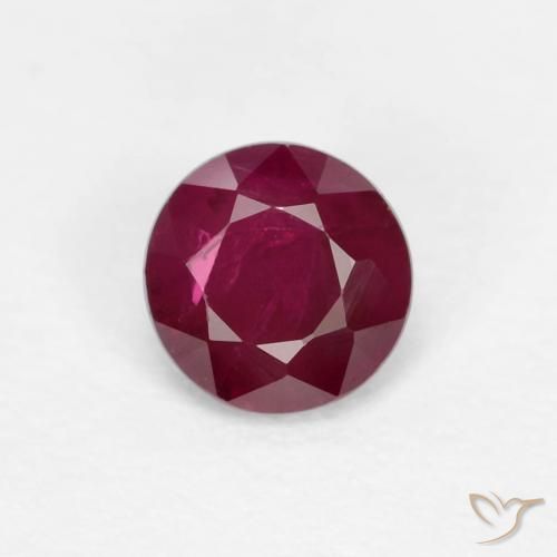 0.29ct Naturale Rosso scuro Rubino, Rotondo, VS-SI