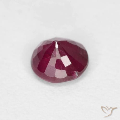Rubino Rosso scuro naturale da 0.29 ct, Rotondo, VS-SI