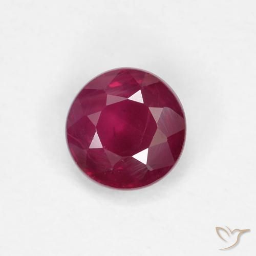 0.29ct Naturale Rosso scuro Rubino, Rotondo, VS-SI