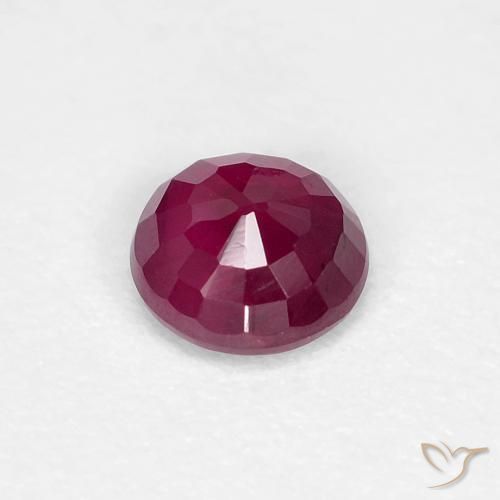Rubino Rosso scuro naturale da 0.29 ct, Rotondo, VS-SI