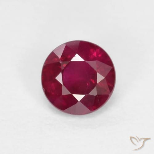 0.31ct Naturale Rosso scuro Rubino, Rotondo, VS-SI