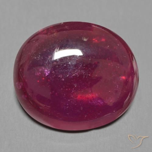 21.81ct Naturale Rosso scuro Rubino, Ovale, Traslucido