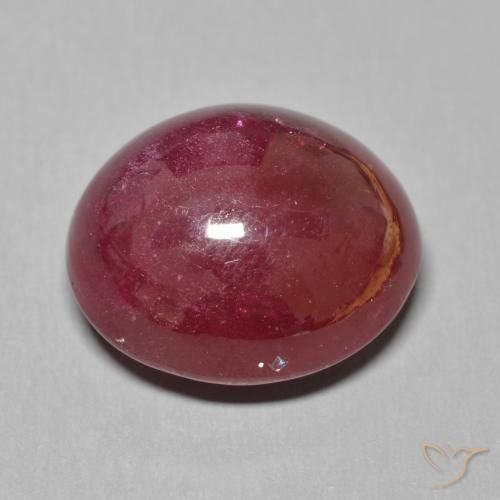 Rubino Vino Rosso Profondo naturale da 19.48 ct, Ovale, Traslucido
