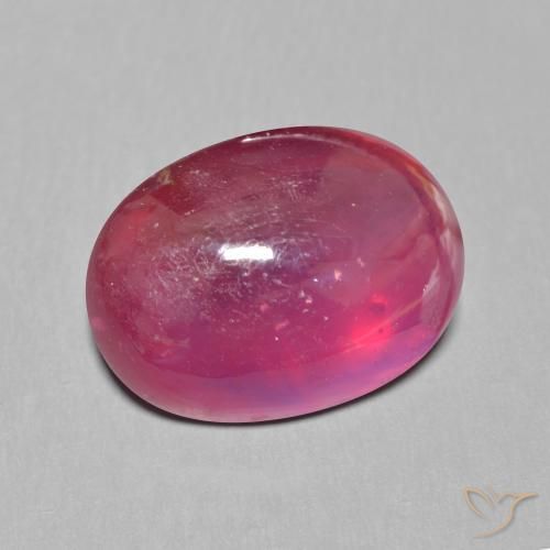 Rubino Rosso chiaro naturale da 13.54 ct, Ovale, Traslucido