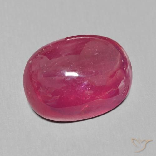 Rubino Rosso scuro naturale da 14.48 ct, Ovale, Traslucido