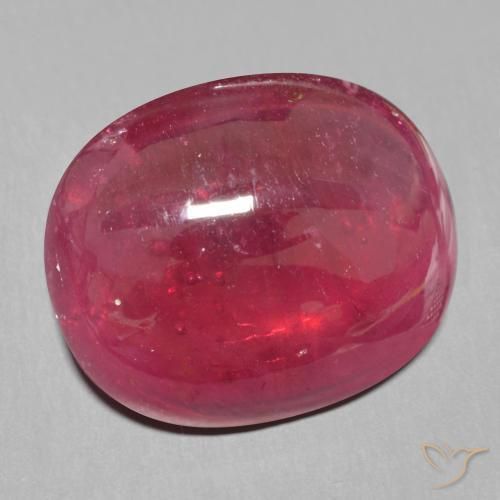 Rubino Rosso scuro naturale da 15.39 ct, Ovale, Traslucido