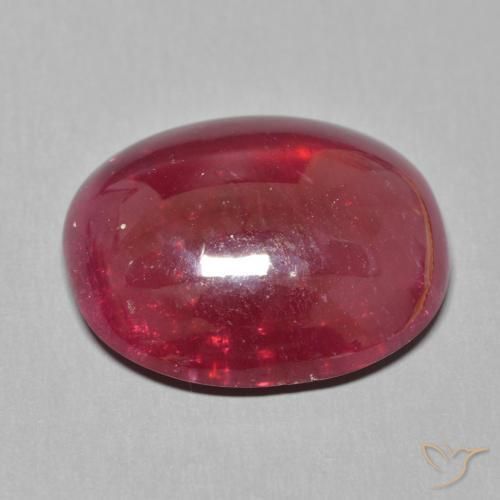 Rubino Rosso scuro naturale da 15.39 ct, Ovale, Traslucido