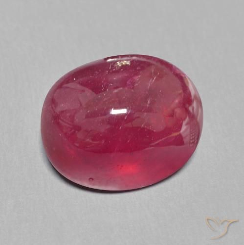 Rubino Rosso scuro naturale da 10.44 ct, Ovale, Traslucido