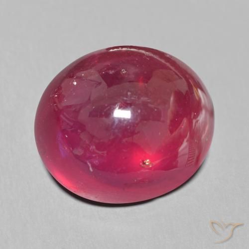 Rubino Sangue rosso naturale da 19.95 ct, Ovale, Traslucido