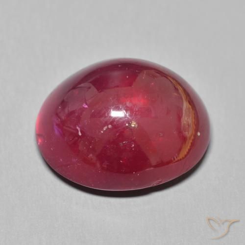 Rubino Sangue rosso naturale da 19.95 ct, Ovale, Traslucido