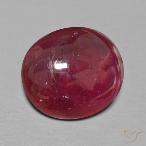 Rubino Vino Rosso Profondo naturale da 16.63 ct, Ovale, Traslucido