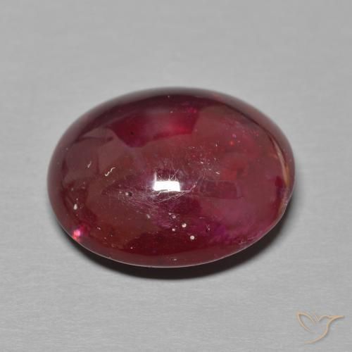 Rubino Vino Rosso Profondo naturale da 16.63 ct, Ovale, Traslucido