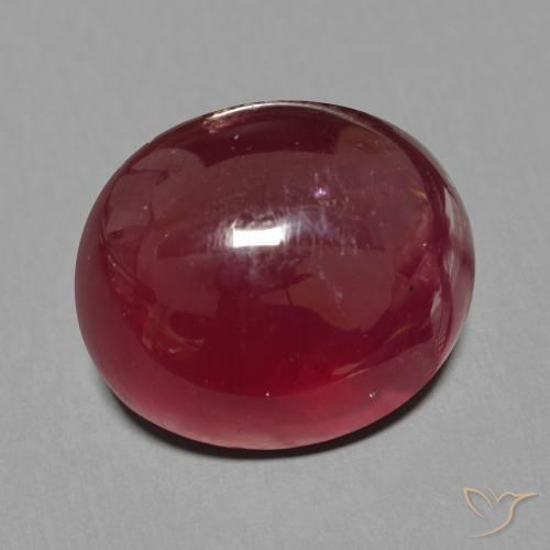 Rubino Rosso scuro naturale da 16.11 ct, Ovale, Traslucido