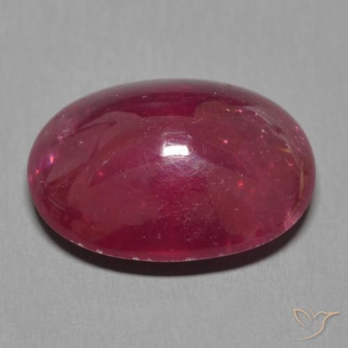 Rubino Rosso scuro naturale da 12.15 ct, Ovale, Traslucido