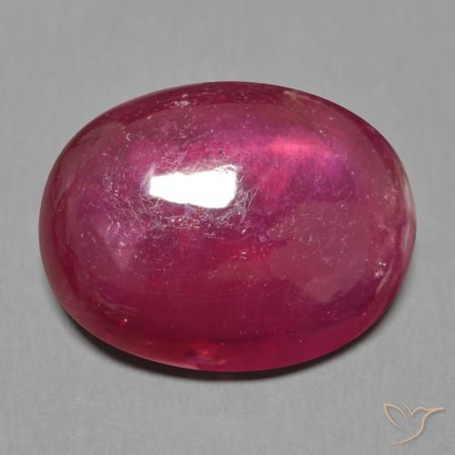 Rubino Vino Rosso Profondo naturale da 17.40 ct, Ovale, Traslucido