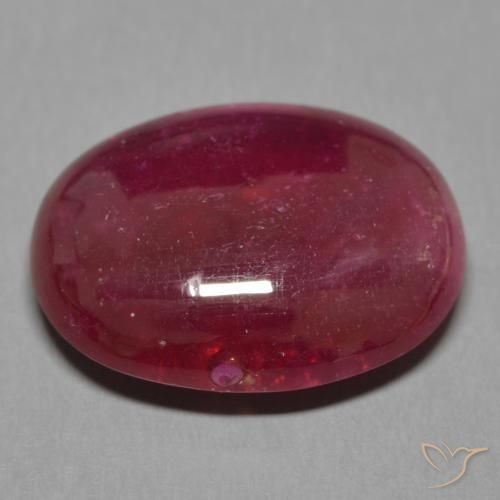 Rubino Vino Rosso Profondo naturale da 17.40 ct, Ovale, Traslucido