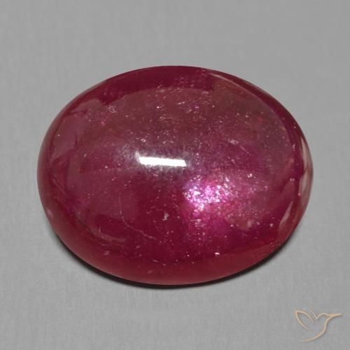 17.52ct Naturale Rosso scuro Rubino, Ovale, Traslucido, Photo A