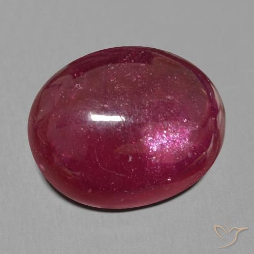 Rubino Rosso scuro naturale da 17.52 ct, Ovale, Traslucido