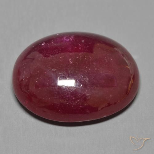 Rubino Rosso scuro naturale da 17.52 ct, Ovale, Traslucido