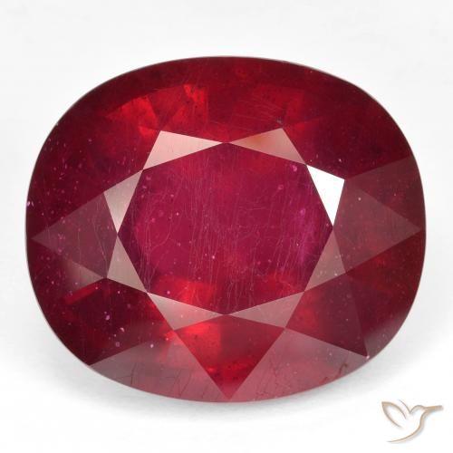 53.35ct Naturale Sangue rosso Rubino, Ovale, VVS-VS