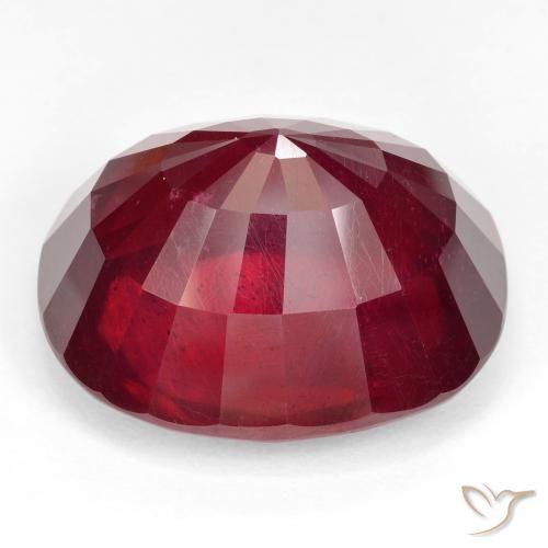 Rubino Sangue rosso naturale da 53.35 ct, Ovale, VVS-VS