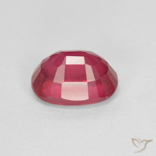 Rubino Rosso chiaro naturale da 1.35 ct, Ovale, VS