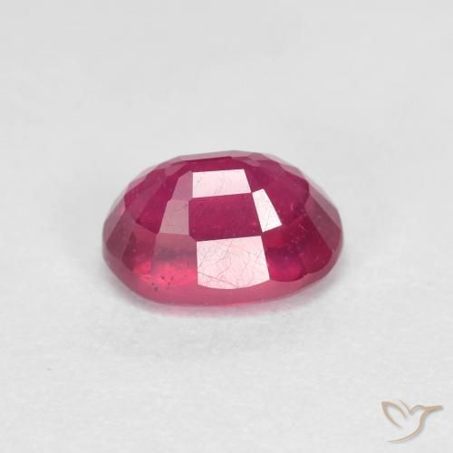 Rubino Rosso medio-scuro naturale da 1.36 ct, Ovale, VS