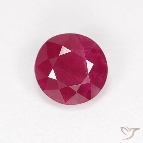 0.73ct Naturale Rosso medio Rubino, Rotondo, VS-SI