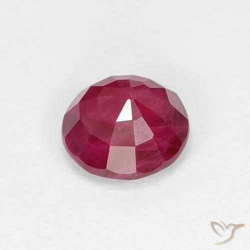 Rubino Rosso medio naturale da 0.73 ct, Rotondo, VS-SI