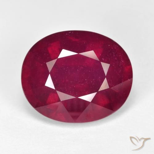 15.51ct Naturale Rosso scuro Rubino, Ovale, VVS-VS