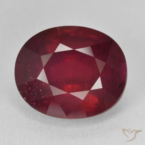 18.07ct Naturale Vino rosso Rubino, Ovale, VVS-VS