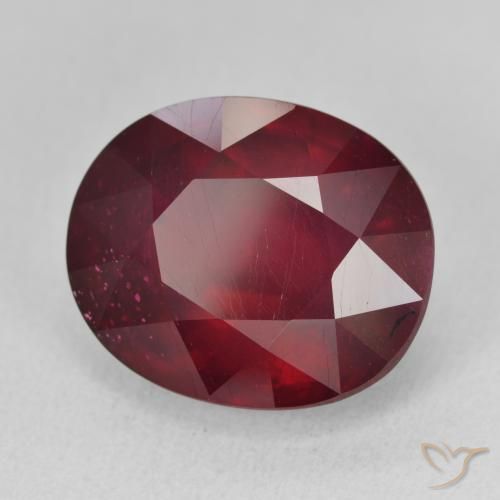 Rubino Vino rosso naturale da 18.07 ct, Ovale, VVS-VS