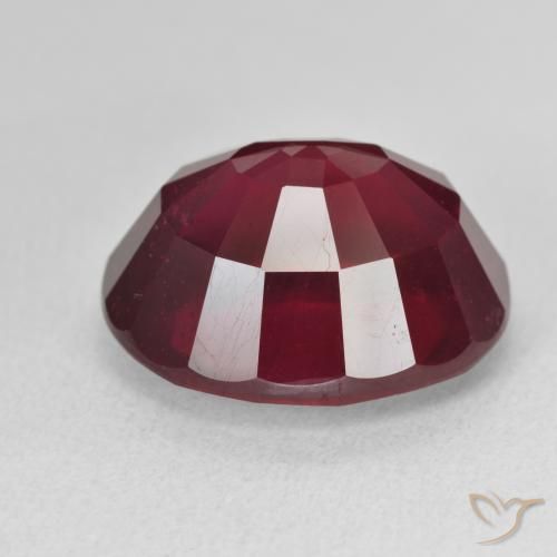 Rubino Vino rosso naturale da 18.07 ct, Ovale, VVS-VS