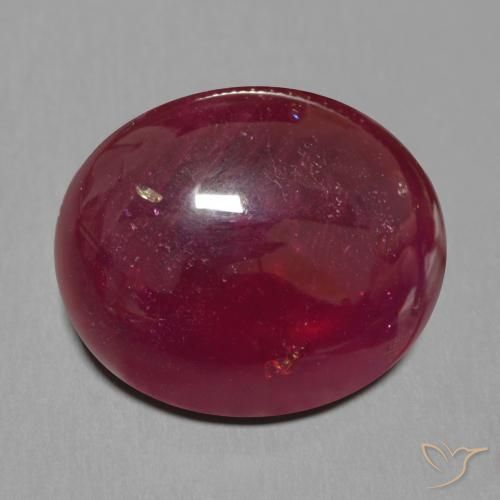 Rubino Vino Rosso Profondo naturale da 19.19 ct, Ovale, Traslucido