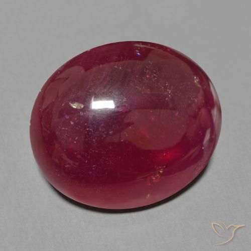 Rubino Vino Rosso Profondo naturale da 19.19 ct, Ovale, Traslucido