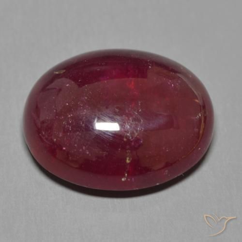 Rubino Vino Rosso Profondo naturale da 19.19 ct, Ovale, Traslucido