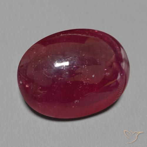 Rubino Rosso scuro naturale da 17.33 ct, Ovale, Traslucido