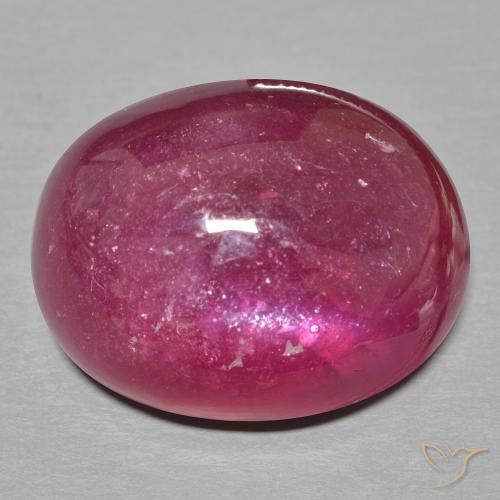 18.86ct Naturale Vino Rosso Profondo Rubino, Ovale, Traslucido