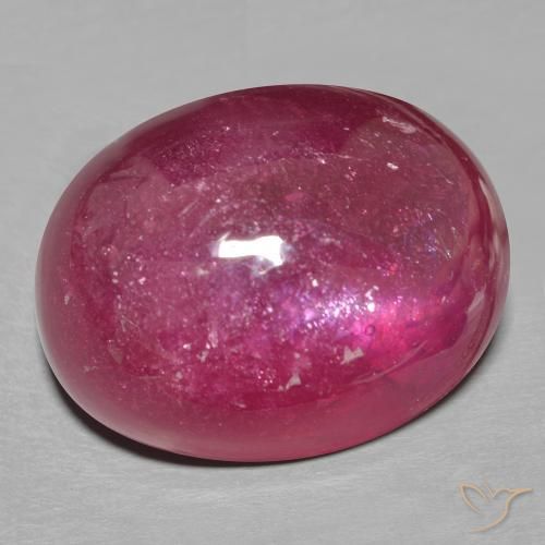 Rubino Vino Rosso Profondo naturale da 18.86 ct, Ovale, Traslucido