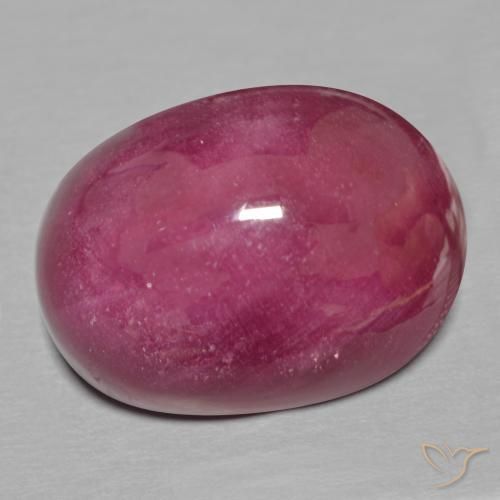 Rubino Rosso scuro naturale da 19.48 ct, Ovale, Traslucido