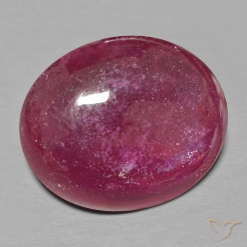 Rubino Rosso scuro naturale da 15.15 ct, Ovale, Traslucido