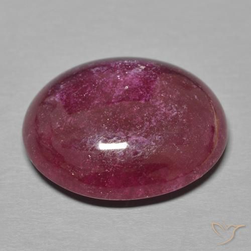 Rubino Rosso scuro naturale da 15.15 ct, Ovale, Traslucido