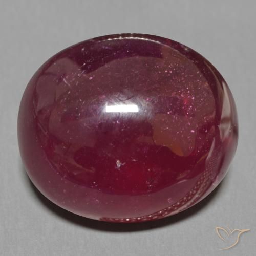 17.46ct Naturale Vino Rosso Profondo Rubino, Ovale, Traslucido, Photo A