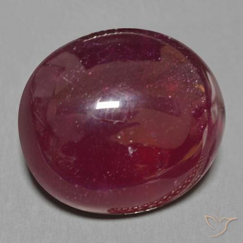 Rubino Vino Rosso Profondo naturale da 17.46 ct, Ovale, Traslucido