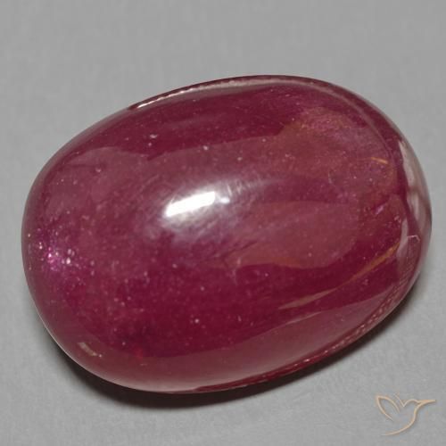 Rubino Rosso scuro naturale da 17.16 ct, Ovale, Traslucido