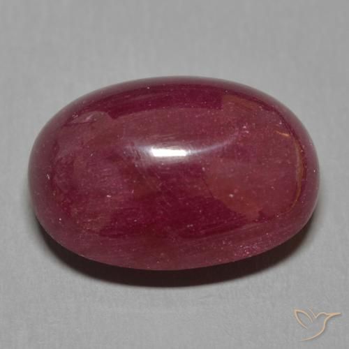 Rubino Rosso scuro naturale da 17.16 ct, Ovale, Traslucido